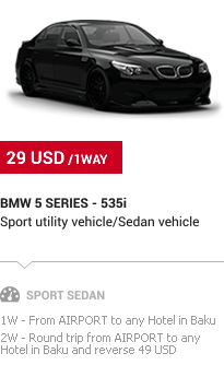 Baku Transfer: BMW 5 Series