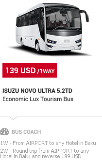 Baku Transfer: Isuzu Bus